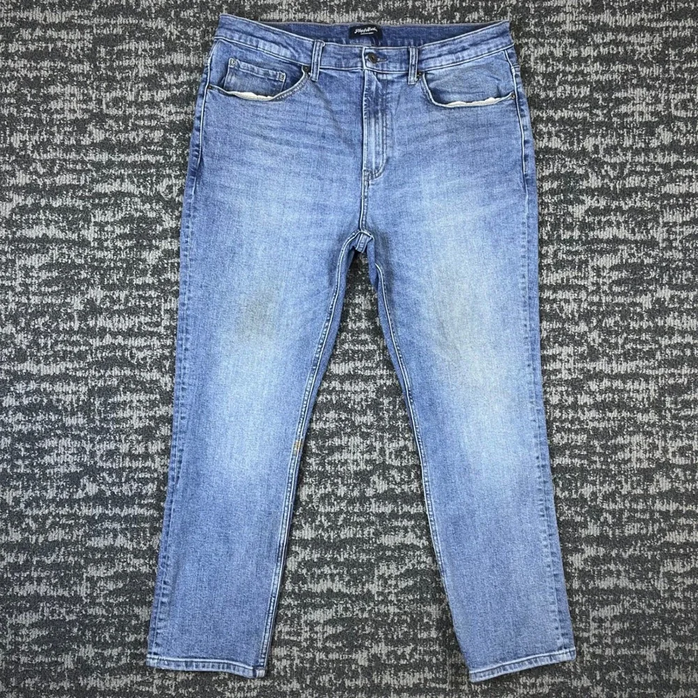 Flag & Anthem Jeans Mens 38x30 Oakland Slim Blue Medium Wash Stretch FA20DN434E